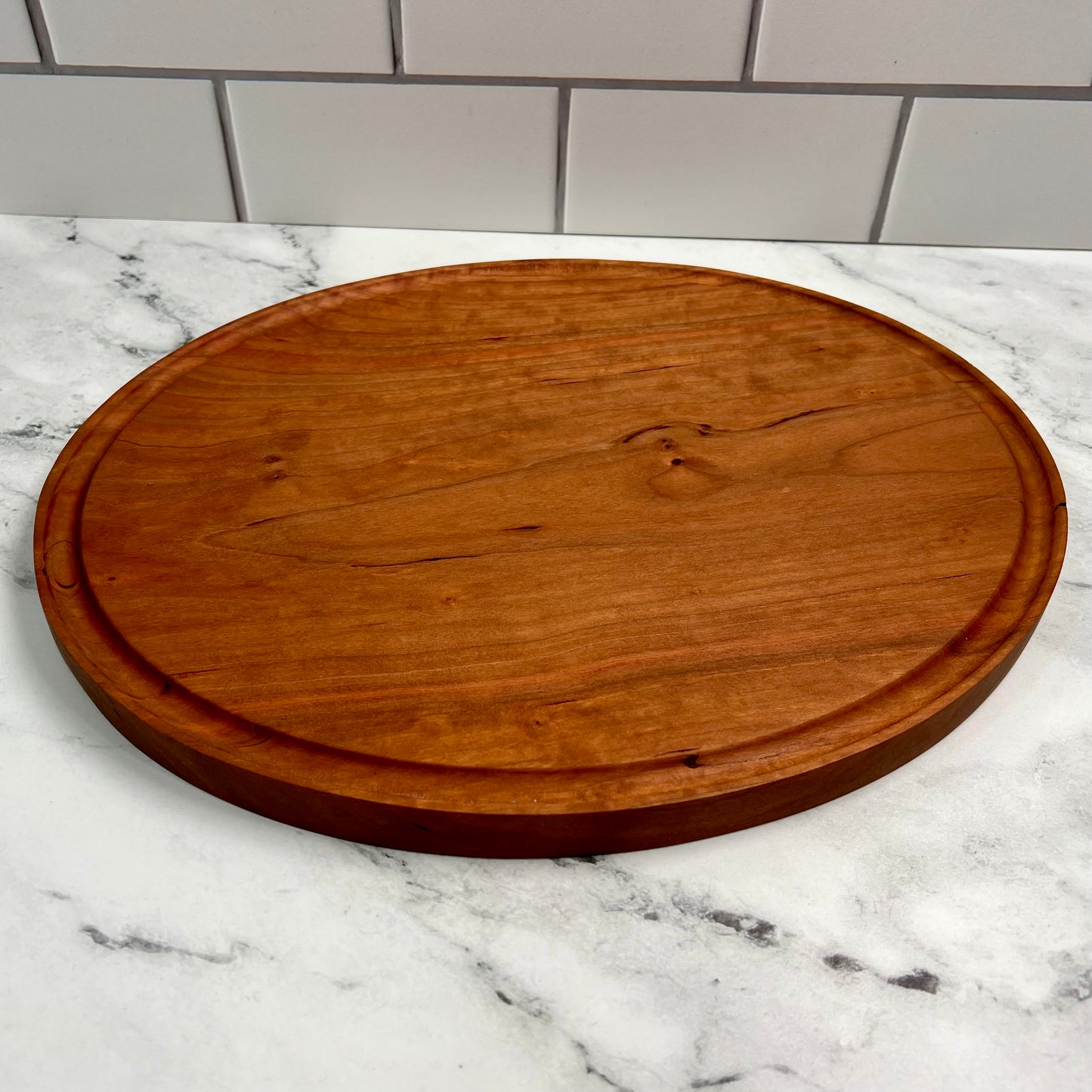 Oval Cherry Cutting Board 11x14 Inch