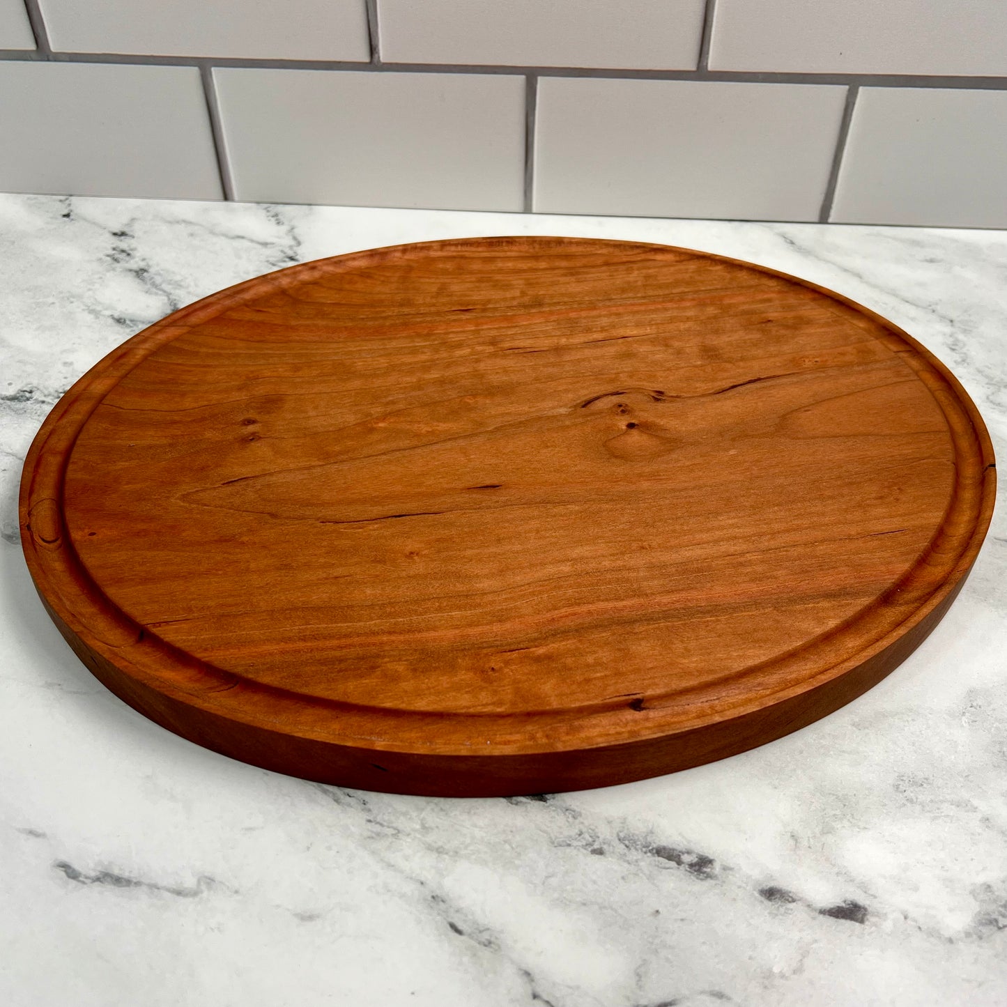 Oval Cherry Cutting Board 11x14 Inch