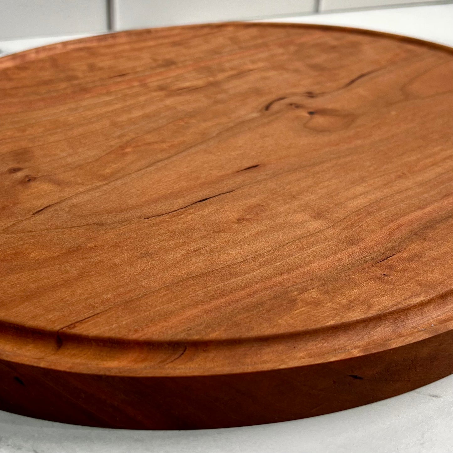 Oval Cherry Cutting Board 11x14 Inch
