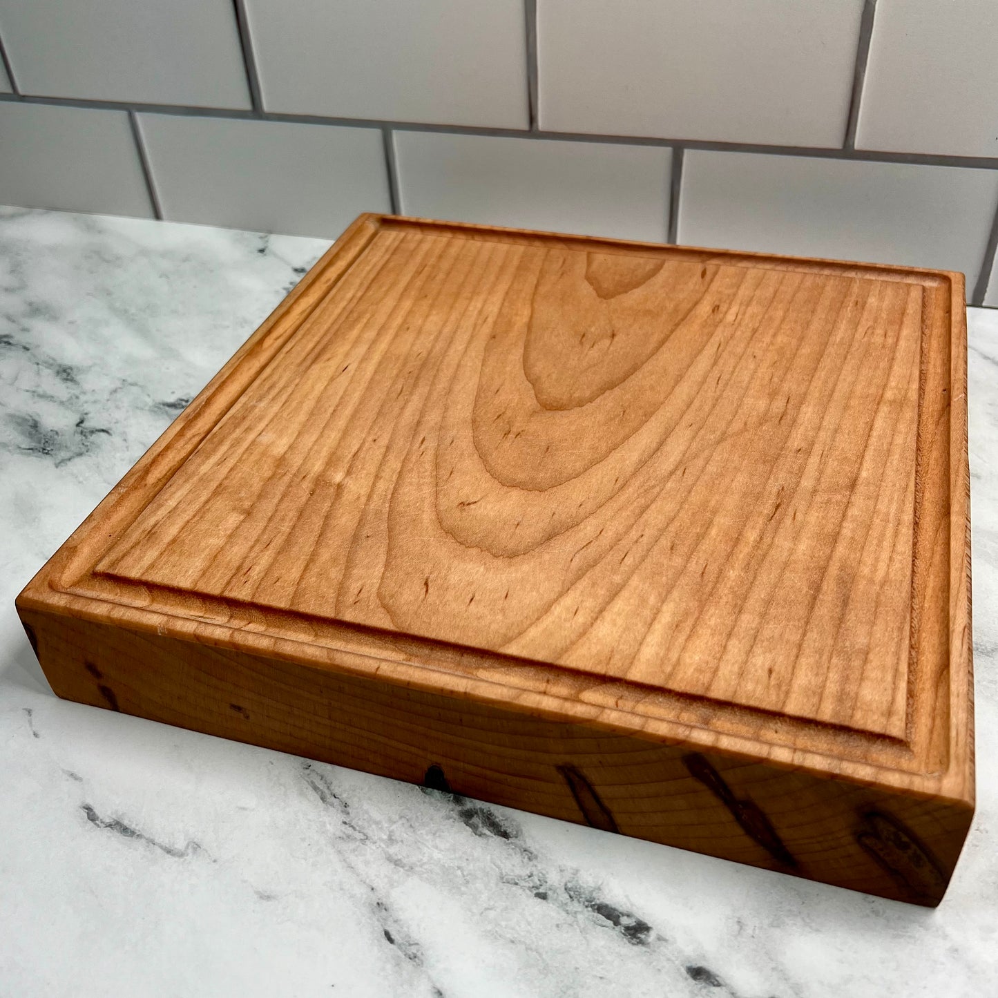 Thick Maple Cutting Board 11x11x2 Inch