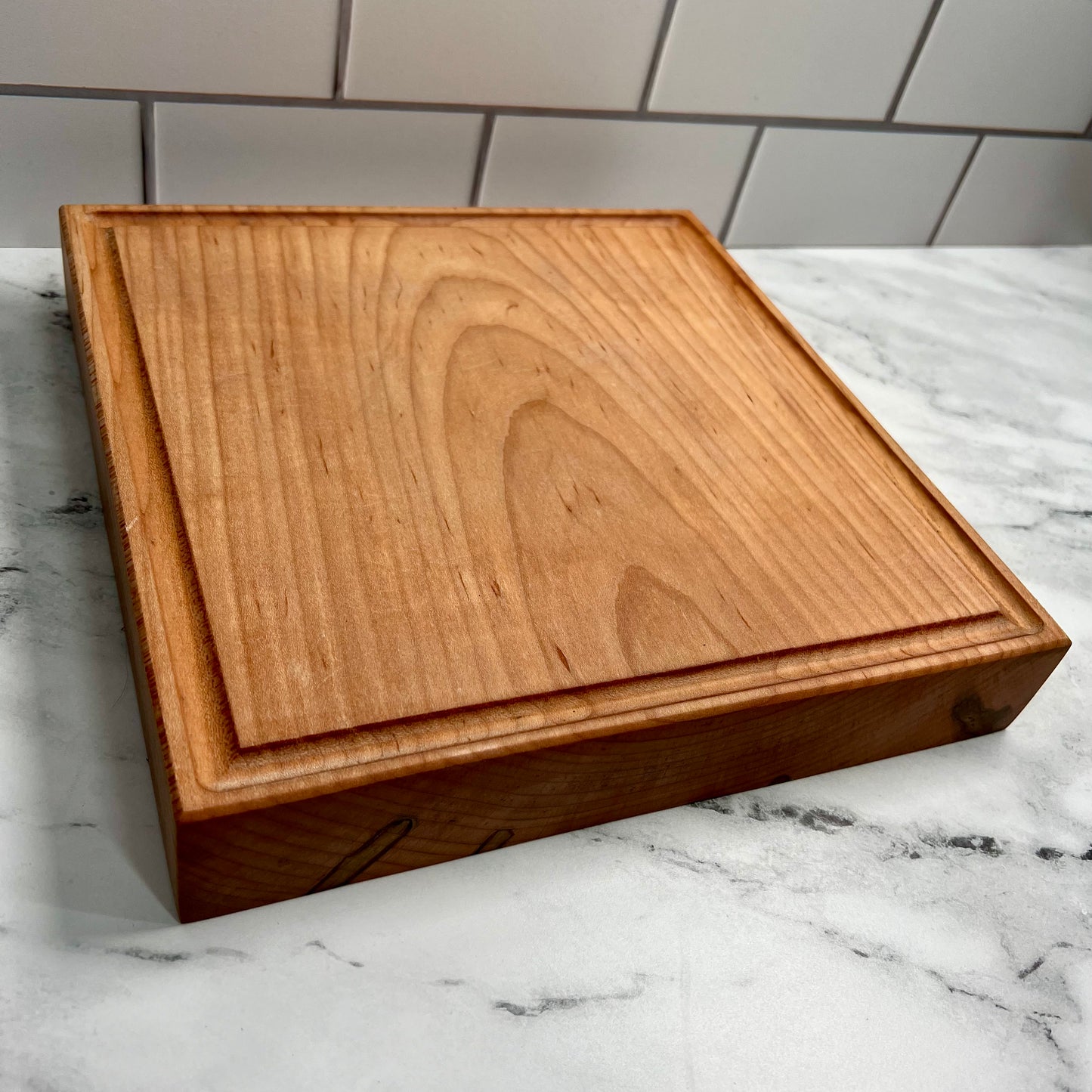 Thick Maple Cutting Board 11x11x2 Inch