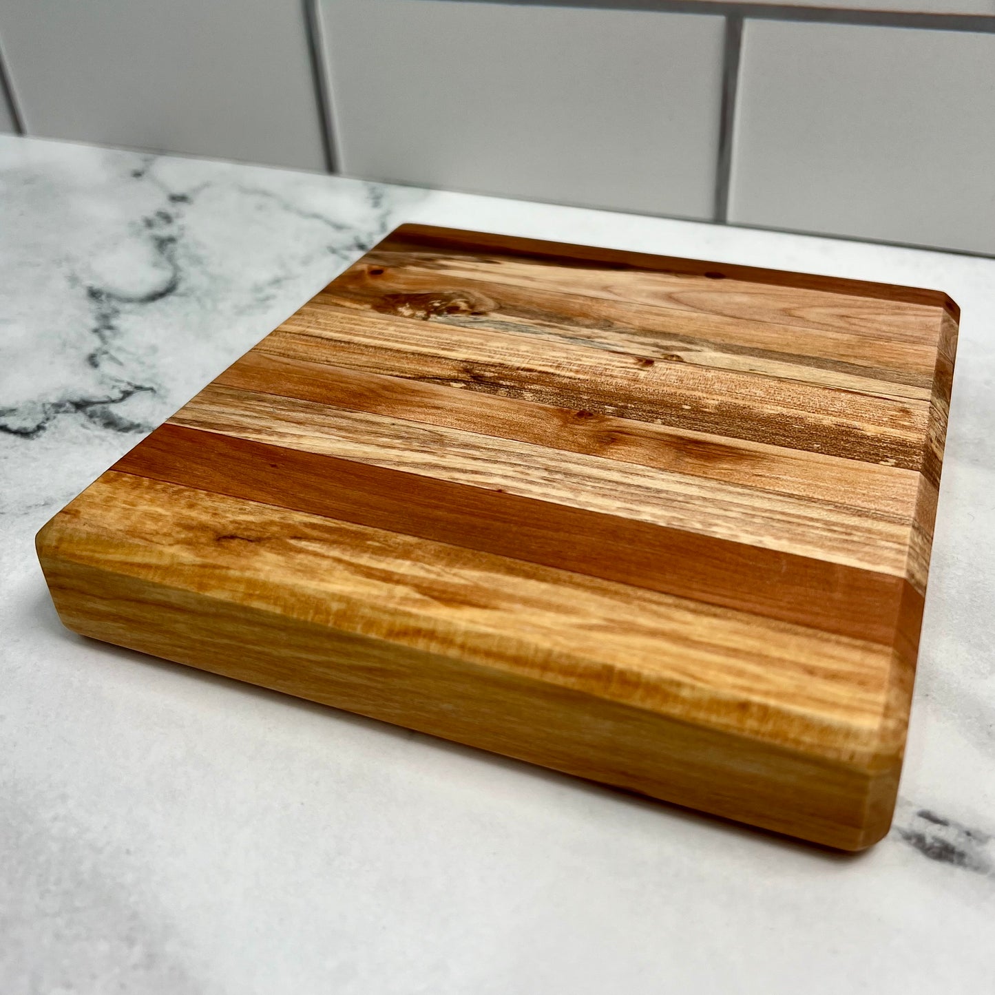 Reclaimed Wood Bar Board 6.5x6.5 Inch