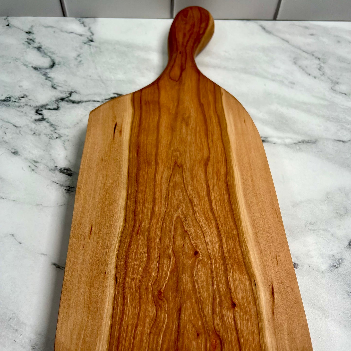 Live Edge Cherry Charcuterie Board, 7x17.5 inches
