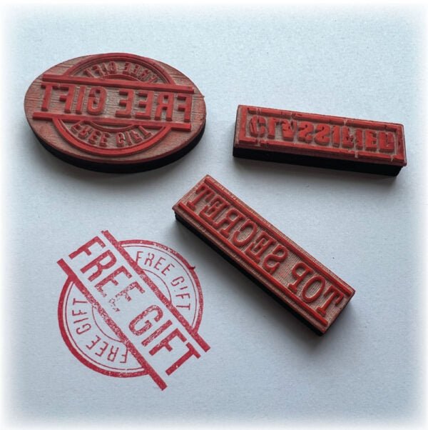 Laser Cut Rubber Stamp Downloadable Files - Makers Workshop