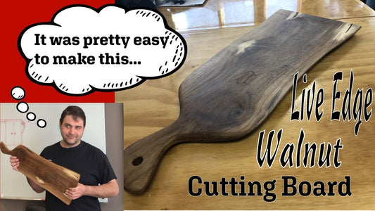 Making a Live Edge Walnut Cutting Board, A Great Beginner Project! - Makers Workshop