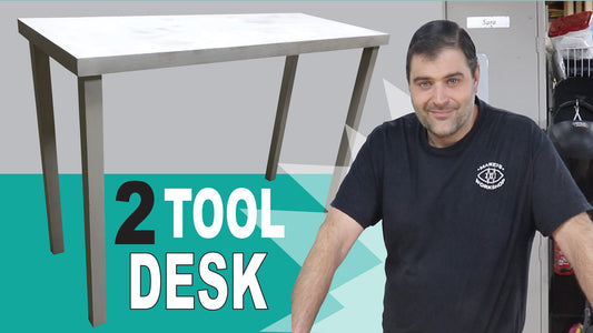 Making A Parsons Table Desk (With Only 2 Tools! Easy DIY) - Makers Workshop