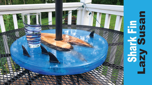 Resin Shark Fin Lazy Susan - a Shark Week DIY - Makers Workshop