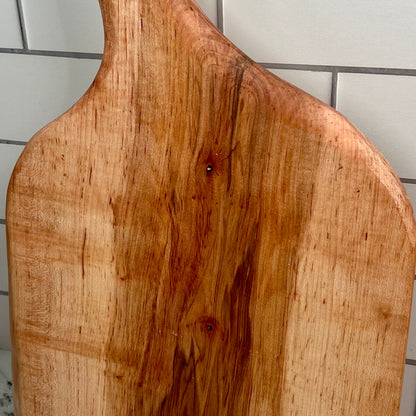 Oversized Maple Live Edge Charcuterie Board, 11.5x21.5 inches